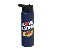 Gráficos de I Love Eating Fruit Enthusiast Stainless Steel Insulated Water Bottle