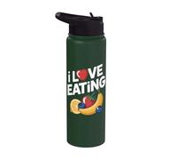 Gráficos de I Love Eating Fruit Enthusiast Stainless Steel Insulated Water Bottle