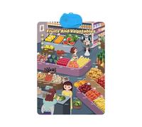 Gráficos de Pared del Alfabeto | Interactivo | Material de Papel | Tablero de Sonido Interactivo | Pósteres de Aprendizaje Preescolar | Ajustable | para niña niño Maestro Escuela en casa