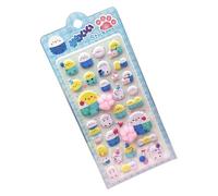 Gráficos en relieve: adherencia firme para personalizar, en relieve con pegamento permanente, etiquetas de animación táctil, suministros de papelería vibrantes para tabletas, carpetas, tazas y blocs