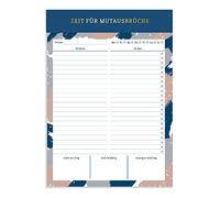 Grafik-Werkstatt Bloc de notas con acabado dorado | 50 hojas | Tiempo para romper el valor