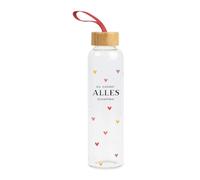 Grafik-Werkstatt Botella de cristal con texto divertido | con asa | 550 ml | ¡Puedes crearlo todo!
