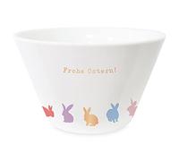 Grafik-Werkstatt Cuenco de cereales 100% oro auténtico | cuenco de porcelana | Feliz Pascua