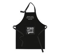 Grafik-Werkstatt Delantal de cocina 63909, con texto divertido en alemán "King of The Grill", de algodón