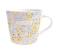 Grafik-Werkstatt Taza de café con 100% oro real | Taza de porcelana | 420 ml | Buenos días