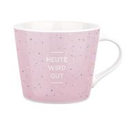 Grafik-Werkstatt Taza de café con 100% oro real | Taza de porcelana | 420 ml | Hoy será bueno