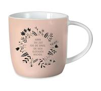 Grafik-Werkstatt Taza de café con texto en alemán, 300 ml, taza de porcelana divertida