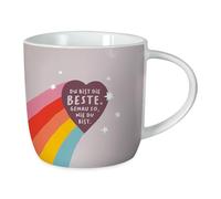 Grafik-Werkstatt Taza de café con texto en alemán Du bist die Beste (porcelana de 300 ml)