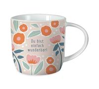 Grafik-Werkstatt Taza de café con texto en alemán Du bist einfach wunder (300 ml)