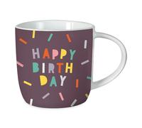Grafik-Werkstatt Taza de café con texto en alemán Happy Birthday (300 ml)