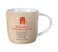 Grafik-Werkstatt Taza de café con texto en alemán Mutmach-Monster, 300 ml