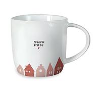 Grafik-Werkstatt Taza de café con texto en alemán Zuhause bist du, 300 ml