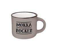 Grafik-Werkstatt Taza de café vintage | Mini taza de cerámica para regalar | 95 ml | Mokka Rocker