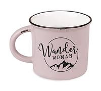 Grafik-Werkstatt Taza de café vintage | Taza de cerámica para regalar | 400 ml | alpino | Wander Woman, rosa