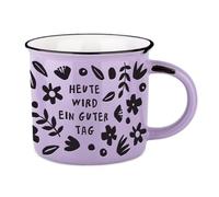Grafik-Werkstatt Taza de café vintage | Taza de cerámica para regalar | 400 ml | Hoy será un buen día