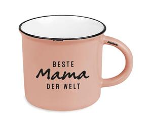 Grafik-Werkstatt Taza de café vintage | Taza de cerámica para regalar | 400 ml | Mejor mamá del mundo, color blanco