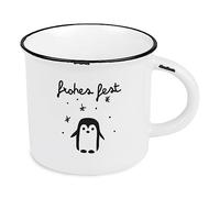 Grafik-Werkstatt Taza de café vintage | Taza de cerámica para regalar | 400 ml | Navidad | Feliz fiesta