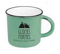 Grafik-Werkstatt Taza de café vintage | Taza de cerámica para regalar | alpin | 400 ml | Fórmula de la suerte