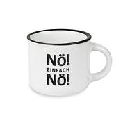 Grafik-Werkstatt Taza de espresso vintage | Mini taza de cerámica para regalar | 95 ml | No!