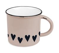 Grafik-Werkstatt vintage | taza de cerámica para regalar | corazones