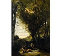 Grafika Jean-Baptiste-Camille Corot: Saint Sebastian Succored by the Holy Women, 1874 - 300 Teile