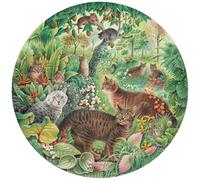 Grafika Round Puzzle - Tiger Cats in the Jungle - 501 piezas