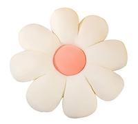 Grafingy Almohada con Forma de Flor, Almohada de Suelo, cojín de Asiento Suave, decoración de habitación, Almohada de Felpa para Dormitorio, sofá, Cama, Lectura (15 Pulgadas, Blanco)