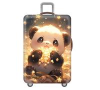 Grafiti Animal Funda para Equipaje,para 18 - 32 Pulgadas,EláStico Fundas Maletas De Viaje,AntiarañAzos,A Prueba De Polvo,Reutilizable Luggage Cover,Funda Maleta Cabina (Panda,S(18-21inch))