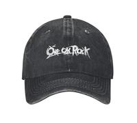 Grafiti Blanco One Ok Rock Adulto Retro Cowboy Broquillas lavadas para Hombres Sombreros de Padre Vaqueros Camping Cuff Peaked