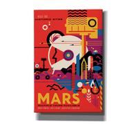 Grafiti pico ""Visiones del futuro: Marte"", lienzo de 30 x 45 cm