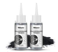 Grafito en Polvo, Grafito Cerraduras, Grafito para Cerraduras Lubricar | Lubricante grafito para cerradura, Polvos para Lubricar Puertas, Bisagras Ventanas, Rieles Puertas Ventanas, 60 ML*2