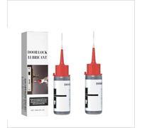 Grafito en Polvo,Lubricante de Cilindro Bloqueo,Lubricante en Polvo Gra-phite para Cerraduras de Puertas,Guías Ventanas,Cerraduras Coche,Llaves,Guías Puertas,Natural y Sin Olor,60 ML,2PC