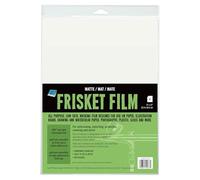 Grafix Frisket Film Matte 22.9 cmx30.5 cm, Multiusos, Baja adherencia, película Adhesiva extraíble, para aerografía, retoque, Plantillas, Estampado de Goma, Acuarelas y enmascaramiento, Paquete de 6