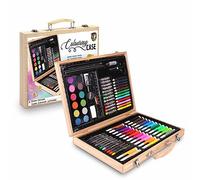 Grafix Set de Pintura para Niños | Estuche Colores 180 Piezas para Pintar y Dibujar | Lápices de Colores, Rotuladores, Ceras, Acuarela | Maletín Pinturas Material Escolar para Niños y Niñas