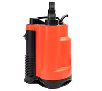 Grafner Bomba sumergible de drenaje de 750 W hasta 13.000 l/h, con interruptor de flotación, aspiración plana hasta 25 mm, diámetro de 16 mm, cuerpo extraño, drenaje de agua sucia, bomba de presión