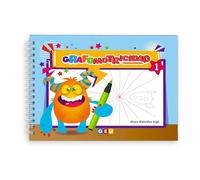 GRAFOMOTRICIDAD 3 AÑOS Y + | Grafomotricidad Divertida | Grafomotricidad 1 - Repasar Líneas, Formas para Aprender el Dominio del Lápiz | Editorial GEU