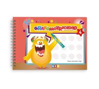 GRAFOMOTRICIDAD 3 AÑOS Y + | Grafomotricidad Divertida | Grafomotricidad 4 - Repasar Líneas, Formas, Dibujos, Letras, Números para Aprender el Dominio del Lápiz | Editorial GEU