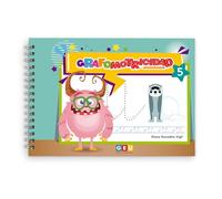 GRAFOMOTRICIDAD 3 AÑOS Y + | Grafomotricidad Divertida | Grafomotricidad 5 - Repasar Formas, Dibujos, Letras para Aprender el Dominio del Lápiz | Editorial GEU