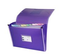 Grafoplás 02963035-Carpeta acordeón, tamaño folio, color violeta