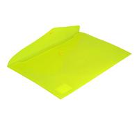 Grafoplás 04871661 - Carpetas sobre plástico brillante - 12 unidades tamaño folio color amarillo fluor