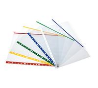Grafoplás 05512599-Paquete de 25 Fundas con indicador de color tamaño A4