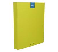 Grafoplás 07325620-Carpeta de anillas A4 Kuru, color verde, tacto extra suave, 4 anillas de 25mm