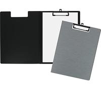 Grafoplás 1550871. Carpeta con Pinza de Sujeción, A4, Polipropileno, Gris