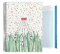 Grafoplás 16502616 Colección Nina Cuaderno, Cuadriculado, Modelo Nature, A4