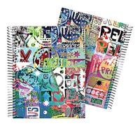 Grafoplás 16512618. Cuaderno A5, Espiral, Tapa Dura Cartón Forrado, Cuadricula 5x5, Certificado FSC, Colección Diverse, Relax