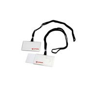 Identificador c/ Cordón Planonegro Graphoplas 65X95 mm c/ Abertura Lateral