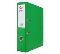 Grafoplás 27269523. Pack de 12 Archivadores Palanca, A4, Anillas 65mm, Verde Claro, Forrado Polipropileno, Ollao en Lomo, Serie Grafcolor