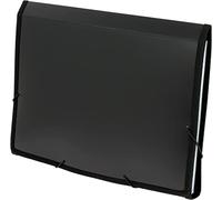 Grafoplas 2960410. Clasificador Opaco Fuelle, Negro, Polipropileno, 13 Posiciones, 330x245x35mm