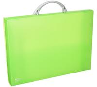 Grafoplás 30100521. Maletín Escolar de Polipropileno. Verde. Modelo ColorGraf. 345x245x40mm