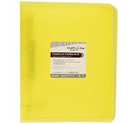 Carpeta De Anillas PP Translúcido Rayado Vertical A4+ 4X25mm Amarillo Multiline Grafoplás